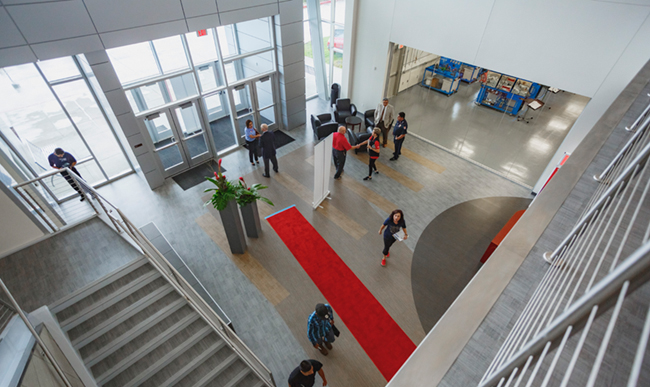 image of the interior of fort bend county industrial technology center