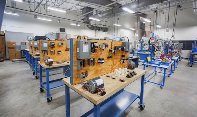 image of an industrial maintenance lab